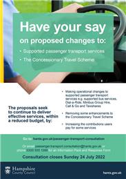 HAVE YOUR SAY! PROPOSED CHANGES TO SUPPORTED PASSENGER TRANSPORT SERVICES