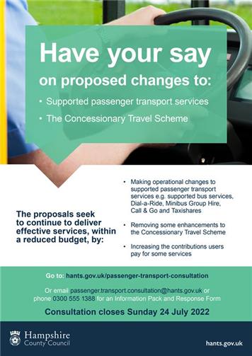  - HAVE YOUR SAY! PROPOSED CHANGES TO SUPPORTED PASSENGER TRANSPORT SERVICES