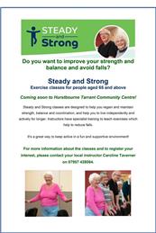 Steady & Strong Exercise Classes - Coming Soon!